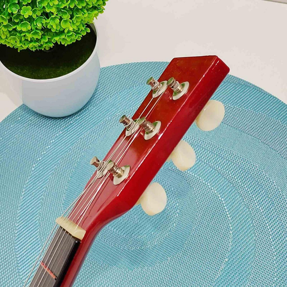 Гітара дерев'яна дитяча 6 струн 52см Помаранчева (M 1370) Чернігів - фото 4