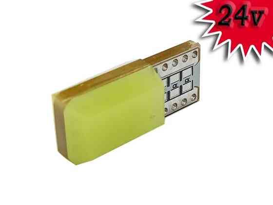 Светодиодная лампа AllLight T10 COB W2,1x9,5d 24V, печатная плата, WHITE Харьков