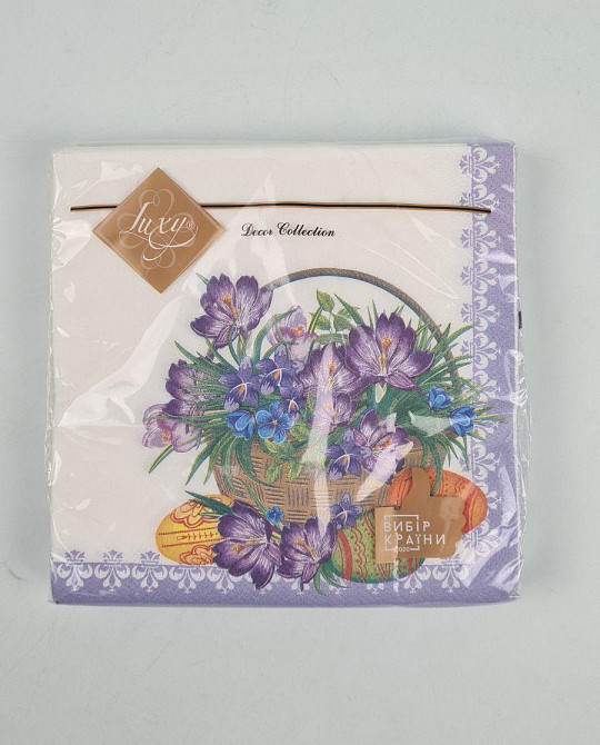 Салфетки бумажнае пасхальнае (ЗЗхЗЗ, 18шт)