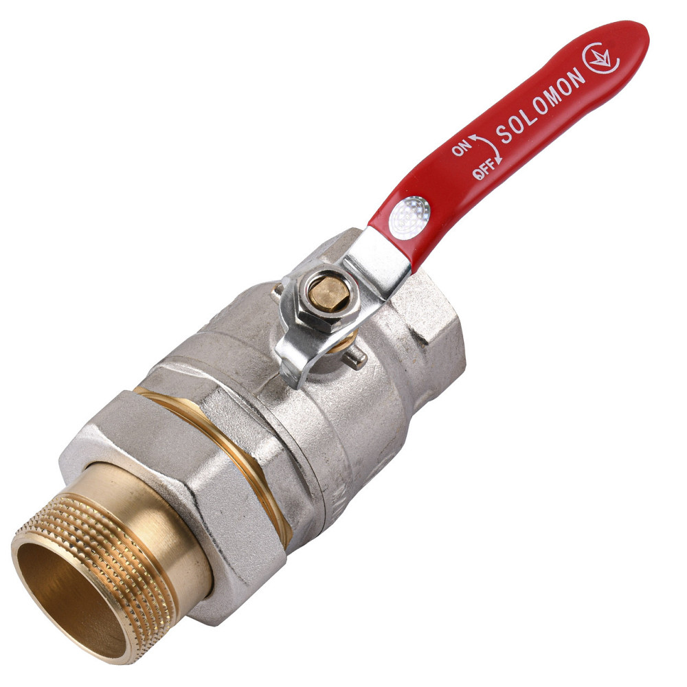 Кран шаровый прямой с американкой SOLOMON 1 1/2″ УСИЛЕННЫЙ 1042 Киев - изображение 3