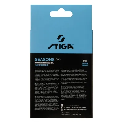 М&apos;ячик для настільного теніса Stiga Seasons White 12 шт (1110-2810-12) (931162) Вінниця