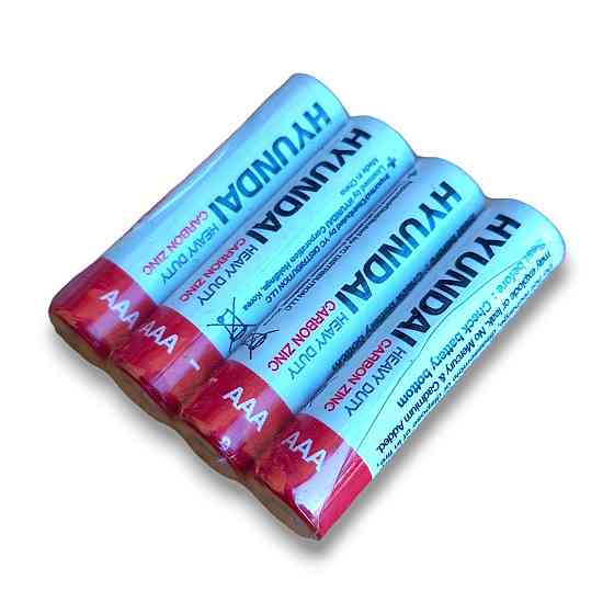 Батарейки Hyundai AAА/R3 сольові  блок батарейок 60штук міні палець Харків