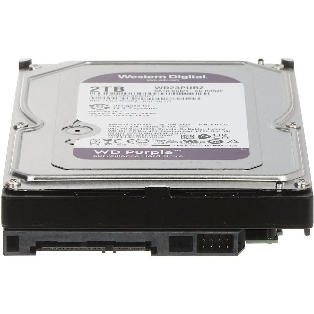 HDD 2TB, 5400rpm, WD Purple, 256M, SATA III (WD23PURZ) Винница - изображение 4
