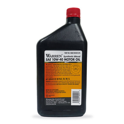 Моторное масло Warren Synthetic blend 10W-40, 0,946л Винница - изображение 2