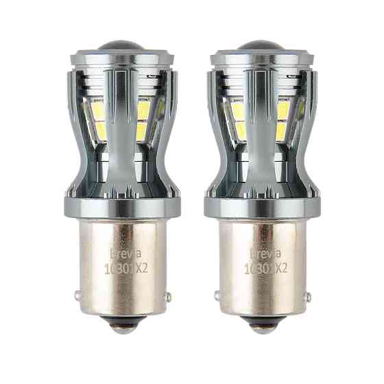 Автолампа Brevia PowerPro LED P21W 350Lm 14x2835SMD 12/24V CANbus, 2шт Львів