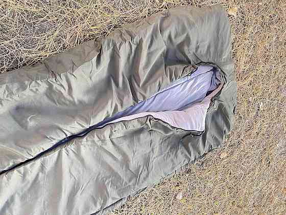 Зимовий спальний мішок на флісі до -35С (Оливковий) Вінниця