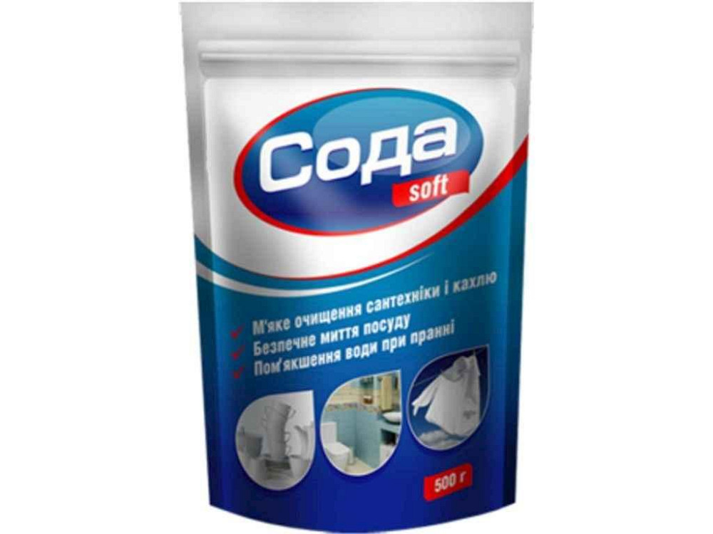 Сода 500г Soft натрій карбонат дой-пак ТМ PARUS Київ - фото 1