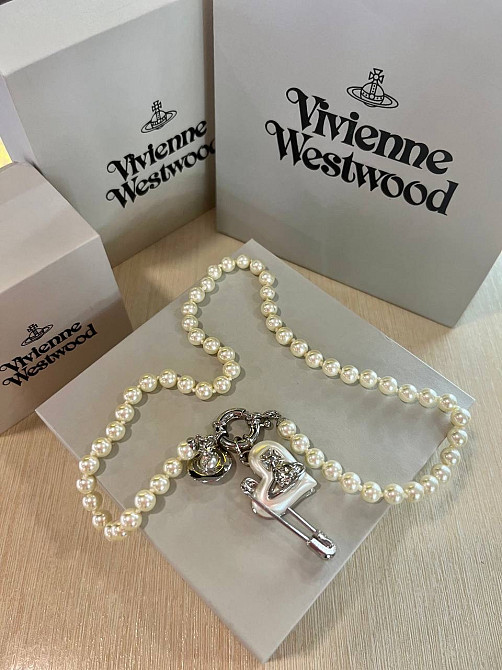 Жемчужное колье Vivienne Westwood с подвеской сердце и жемчугом Майорка Одесса - изображение 9