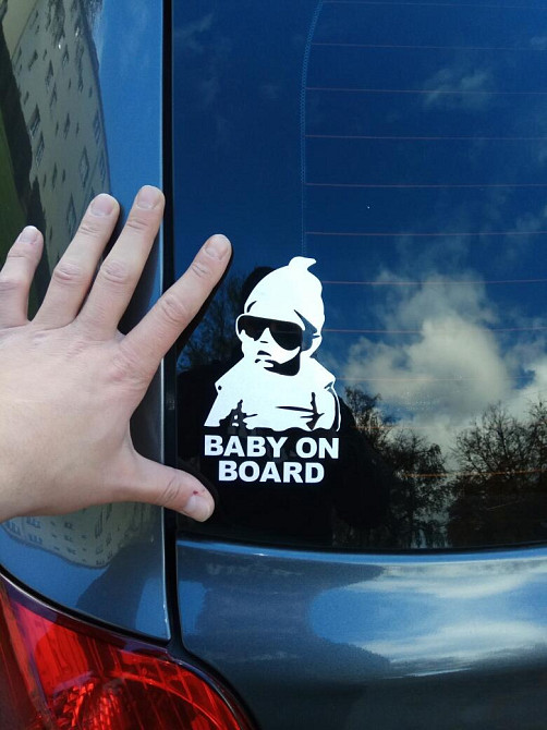 Наклейка на авто Ребенок в машине"Baby on board" Б Киев - изображение 3