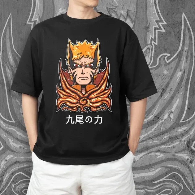 Футболка чоловіча з  принтом Наруто Сила Дев'ятихвостого Розмір 48 Anime0033 Дніпро - фото 3