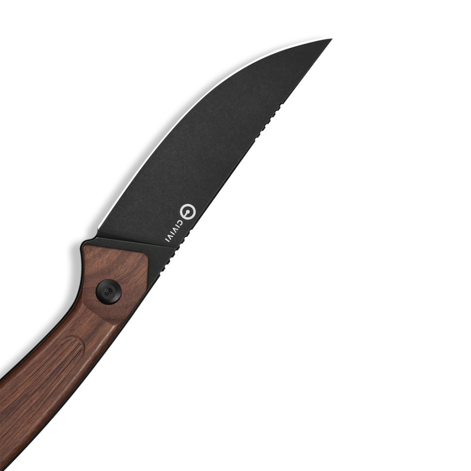 Ніж фіксований туристичний Civivi Carveth (9,1 см) AEB-L / Wood дерево з чохлом Киев - изображение 7