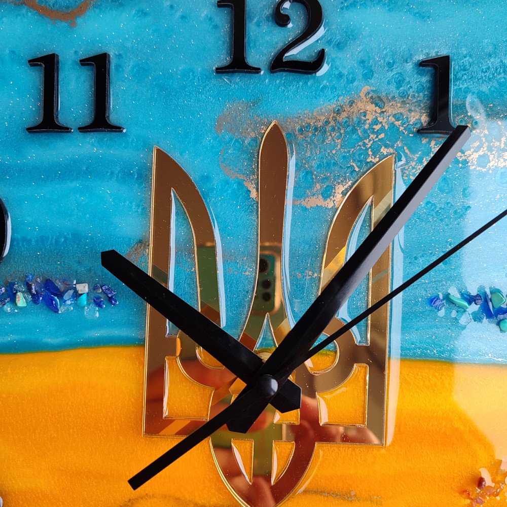 Годинник настінний 60*48 см Серце України Дніпро - фото 5