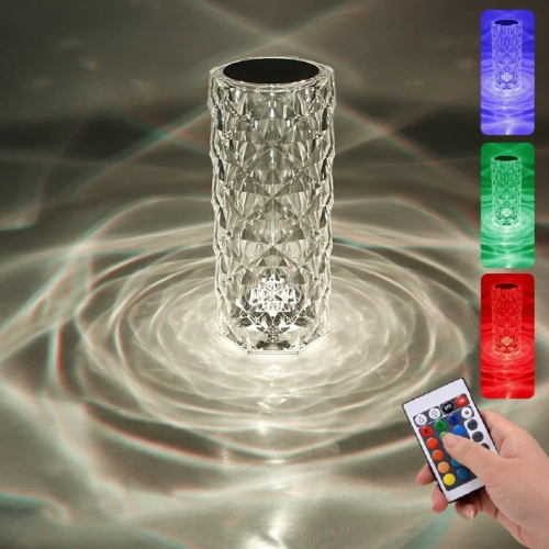 Хрустальная лампа-ночник Crystal сенсорное управление + пульт Київ