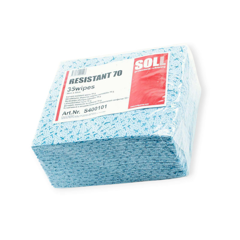 Серветка знежирююча Soll (32*36см) Resistant70 блакитна упак.35 шт Мукачево - фото 1