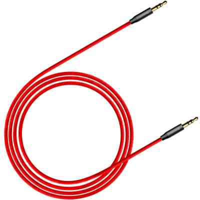 Кабель мультимедийный Jack 3.5mm Yiven M30 M/M 1m red-black Baseus (CAM30-B91) Винница