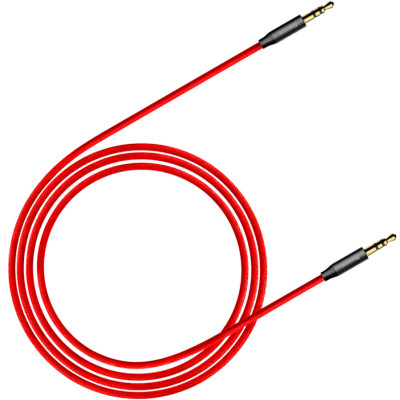 Кабель мультимедийный Jack 3.5mm Yiven M30 M/M 1m red-black Baseus (CAM30-B91) Винница - изображение 2