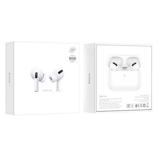 Бездротові навушники HOCO EW05 Plus Active noise cancelling true wireless BT headset White Київ