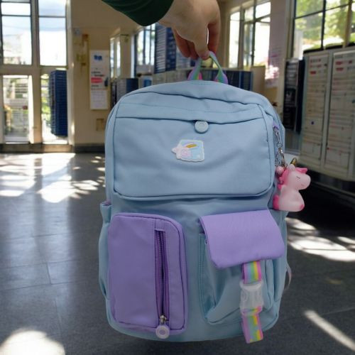 Рюкзак дитячий "Єдинороги" (блакитний) Київ - фото 2