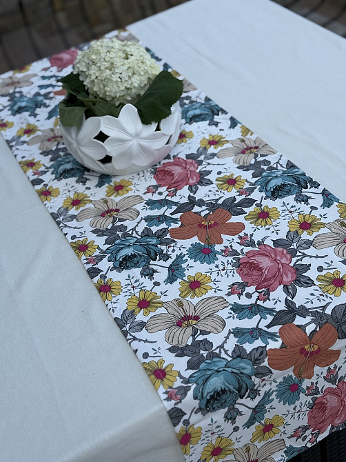 Ecotton Ранер доріжка Ecotton DUCK 45x170 см для обіднього столу водовідштовхувальна в квітках Коломыя - изображение 7