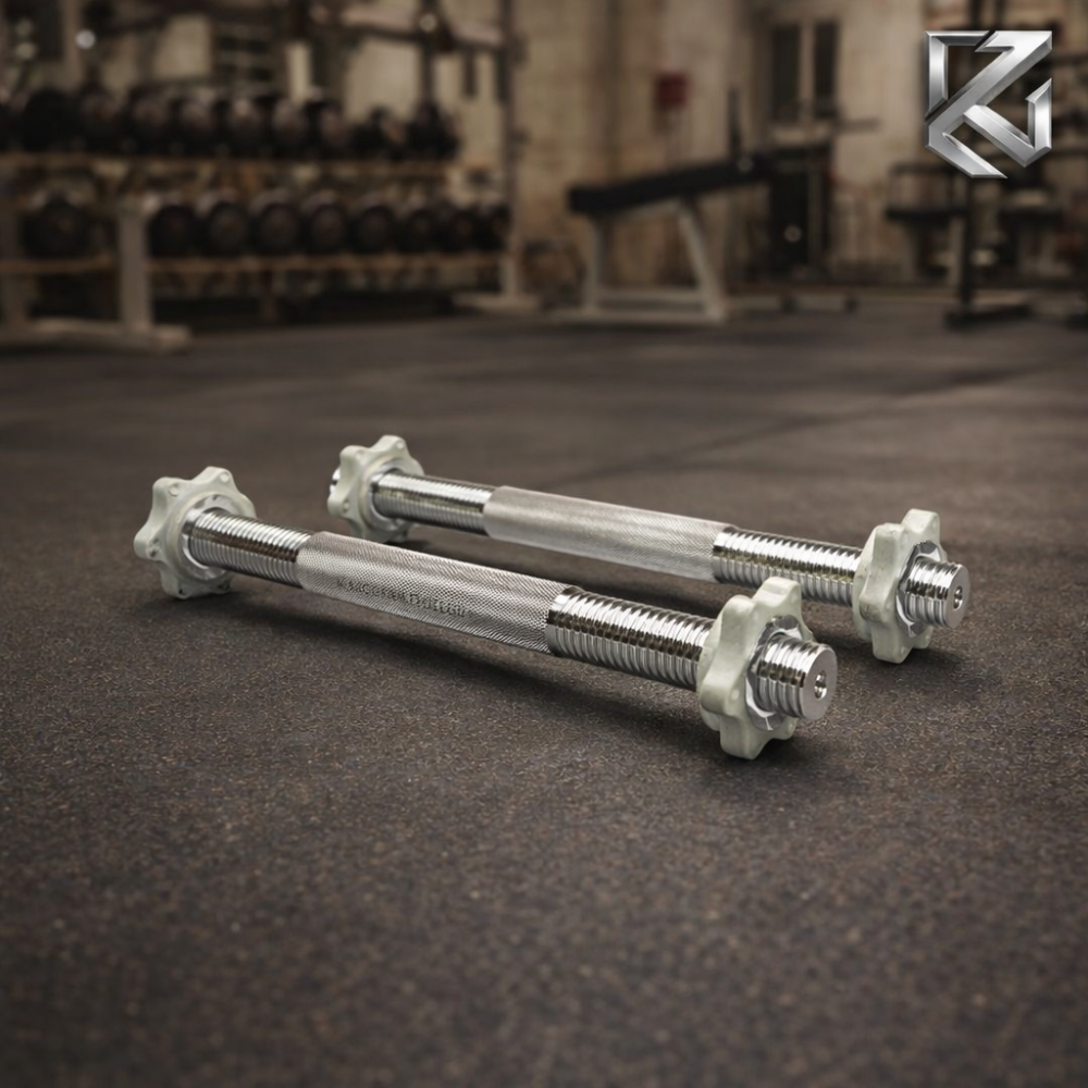 Грифы гантельные по 35 см с диаметром 25 мм 2 шт Kachai Zelezo Iron Pro Киев - изображение 1