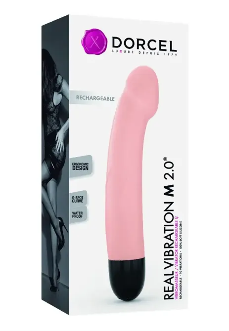 Вібратор Dorcel Real Vibration M Flesh 2.0, діаметр 3,7см, перезаряджається, для точки G Львов - изображение 4