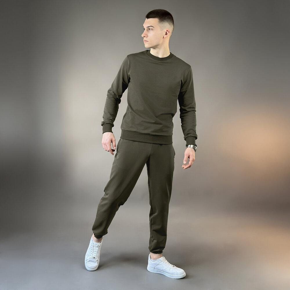 Світшот чоловічий однотонний світлий хакі Pobedov 001 Київ - фото 6