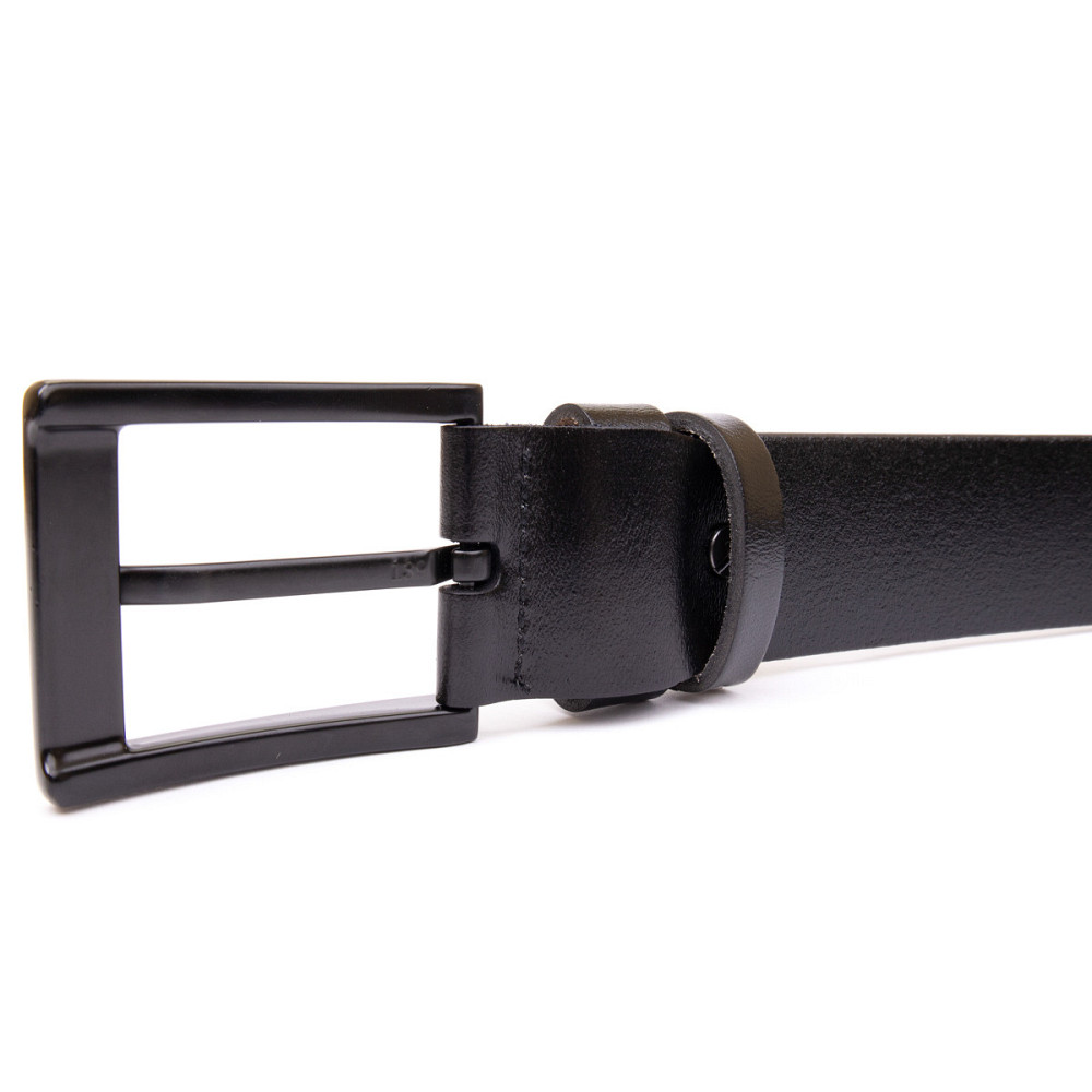 Ремень классика мужской Vintage 20382 Черный Киев - изображение 4