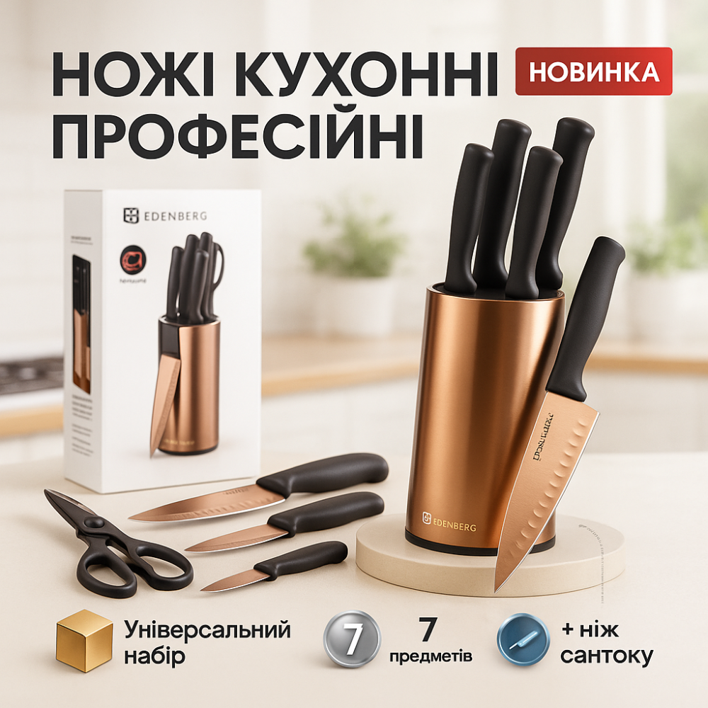 Ножи для кухонных нужд, Набор ножей для готовки, Хорошие ножи для поваров Набор литых ножей кухни RN-64 Львов - изображение 11