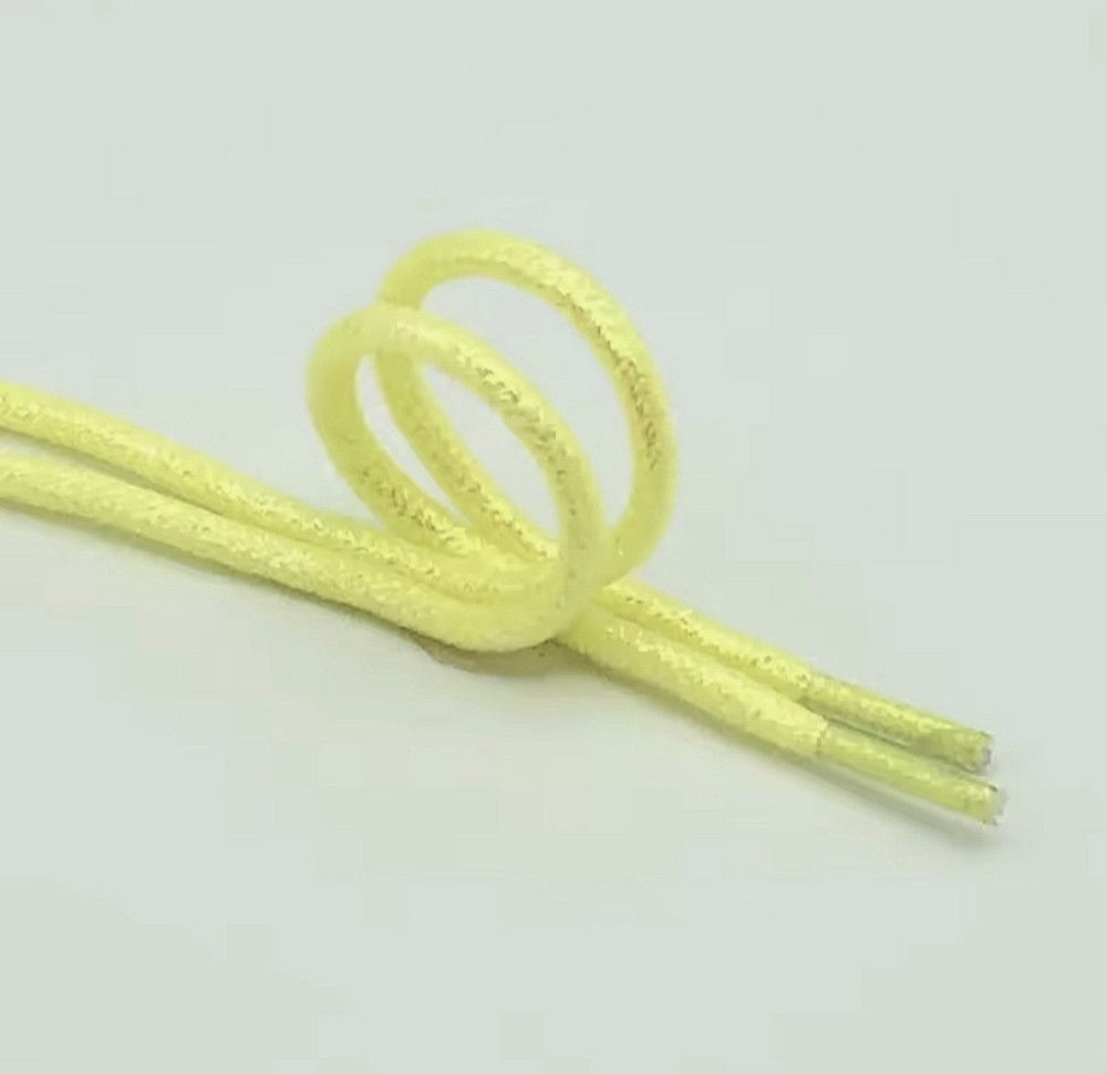 Шнурки блестящие глиттерные Желтый Смела - изображение 2