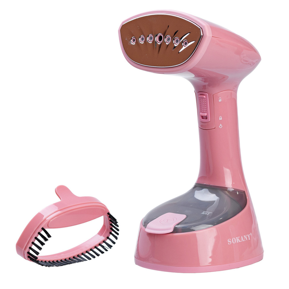 Паровий відпарювач для одягу Sokany 1300 Вт Рожевий SKGT3065P Коломия - фото 6