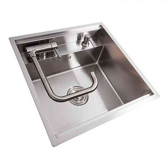 VALESO Кухонна мийка CM 50*50 прихована нержавійка VALESO Handmade (змішувач в комплекті) Киев