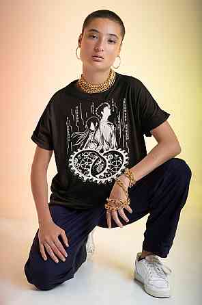 Футболка аниме Стеинс Гате Макисе Курису оверсайз (S/M/L) Черний AnimeJ0234 Днепр