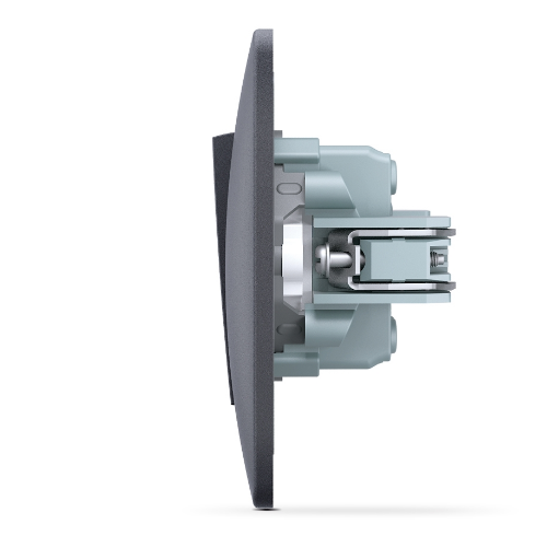 BINERA чорний графіт Вимикач внутрішній 2кл Videx Житомир