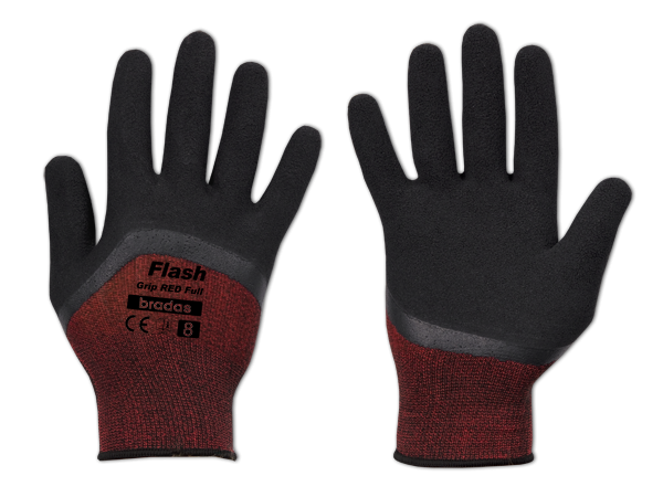 Перчатки защитные FLASH GRIP RED FULL латекс, размер 9, RWFGRDF9 Киев - изображение 1