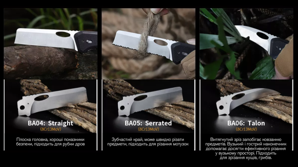 Ніж складаний Roxon S502U, чорний Рівне - фото 6