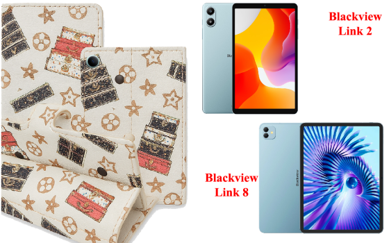 Книга-трансформер для планшета Blackview Link 2, Link 8, цвет Black Lyi White Киев
