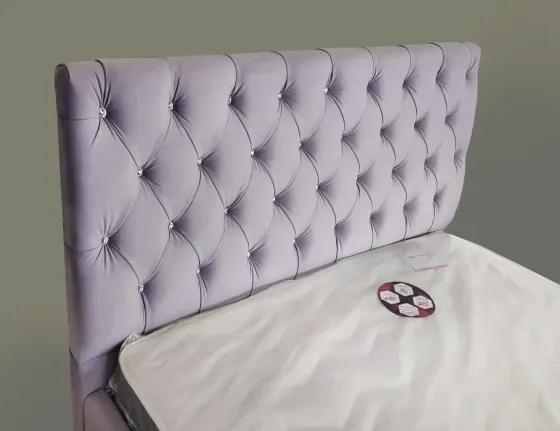 Кровать Двуспальная Arizona Comfort 140 х 190 см Simple С подъемным механизмом и нишей для белья Фиолетовый Киев