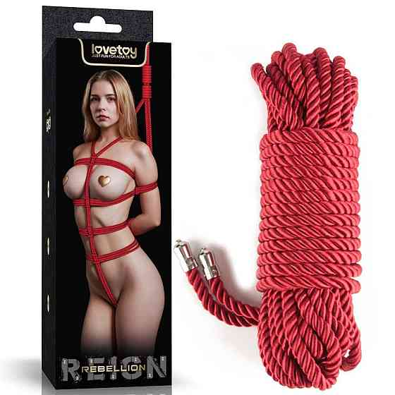 Мотузка - Rebellion Reign Red Bondage Rope, 10 м Sex Aura Київ