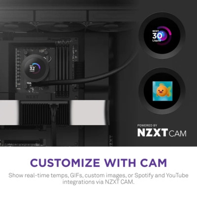 Система жидкостного охлаждения NZXT Kraken Plus V2 360mm AIO liquid cooler w/Displ (RL-KN360-B2) Винница - изображение 7