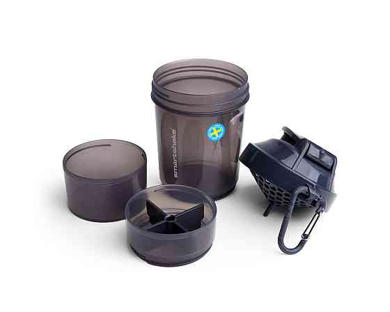 Шейкер спортивний для води та спортивного харчування SmartShake Original2GO 600ml Dark Gray Київ