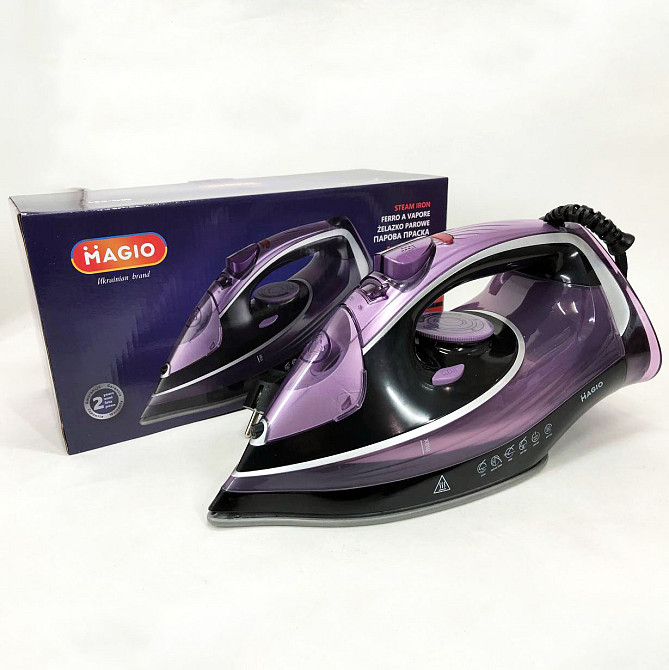 Паровой утюг для глажки одежды и штор MAGIO MG-531, Паровой утюг для ухода за тканью VD-14 Львов - изображение 3