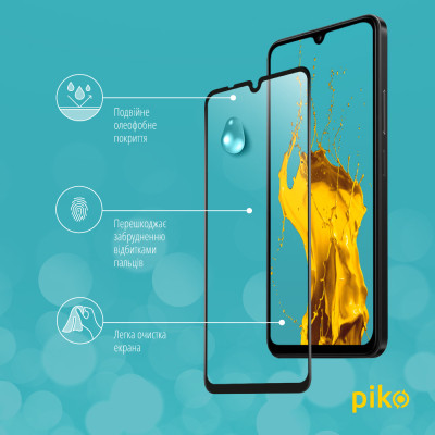 Скло захисне Piko Full Glue Xiaomi Poco C75 Black (1283126607981) Вінниця - фото 4