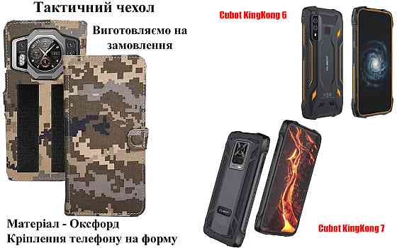 Тактический чехол для Blackview Xplore X1, крепится к снаряжению на липучке Киев