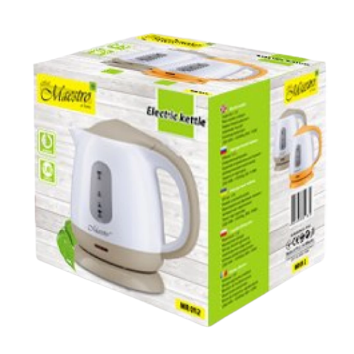 Електрочайник 1,0л 900-1100W (диск) бежевий MR-012-BEIGE Maestro Житомир