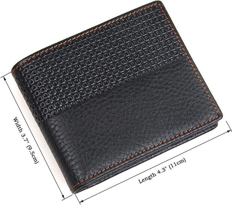 Гаманець чоловічий Vintage 14452 шкіряний Чорний Київ - фото 8