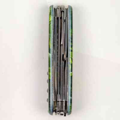 Нож Victorinox Huntsman Zodiac 91 мм Зелений дерев'яний дракон (1.3713.3_Z3240p) Винница