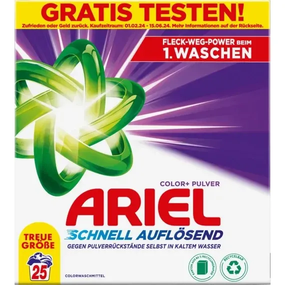 Порошок для прання кольорових речей ARIEL, 25 Wl (Німеччина) ARIEL Colorwaschmittel Pulver, 25 Wl Львів - фото 1