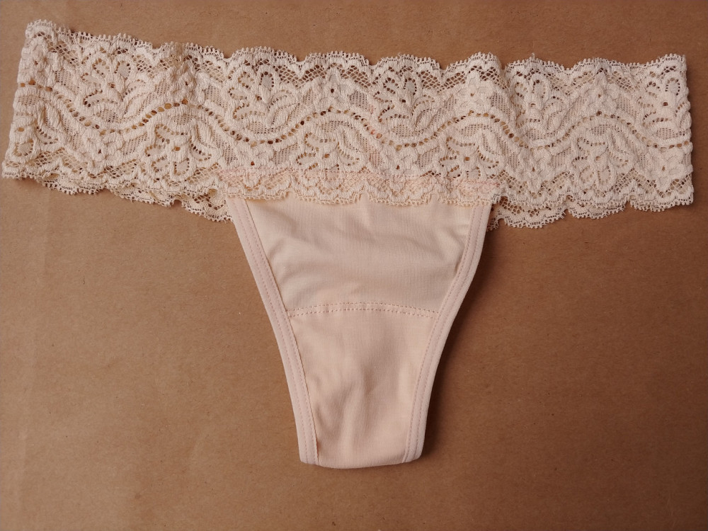 Стринги кружевные хлопок (2шт в уп) Lans 22/030 XL, Бежевый Киев - изображение 2