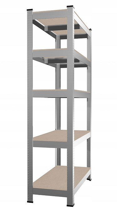 Стеллаж металлический 200х90х40 5 полок (серый) Киев - изображение 9