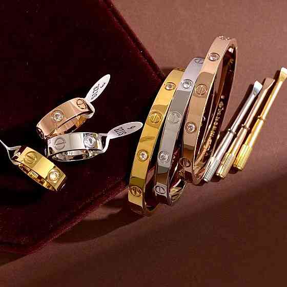 Набор - браслет та кільце Cartier Одеса